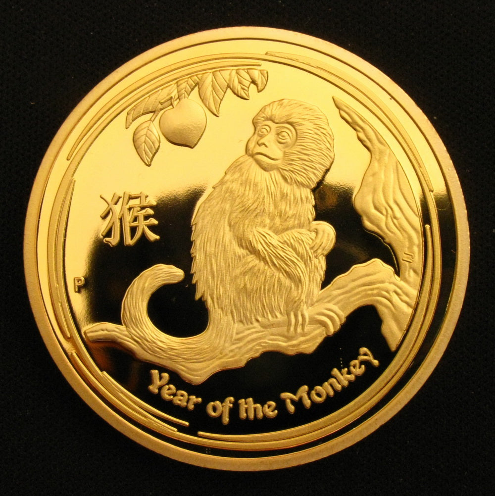 2 Pcs 2016 Australia Lunar Zodiac Year of the Monkey Commemorative Coins