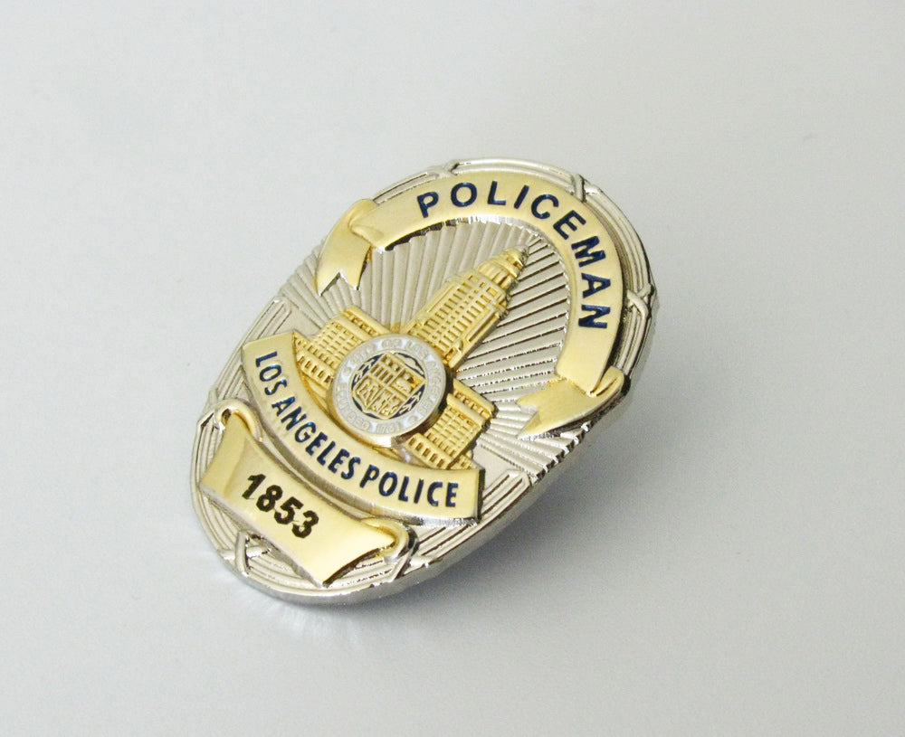 US Police Badge Cop Brooch Pin Mini Version