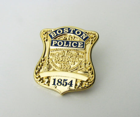 US Police Badge Cop Brooch Pin Mini Version