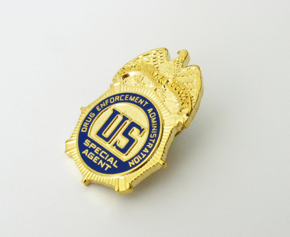 US Police Badge Cop Brooch Pin Mini Version
