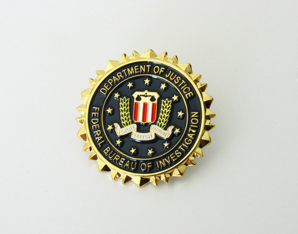 US Federal Police Badge Brooch Pin Mini Version