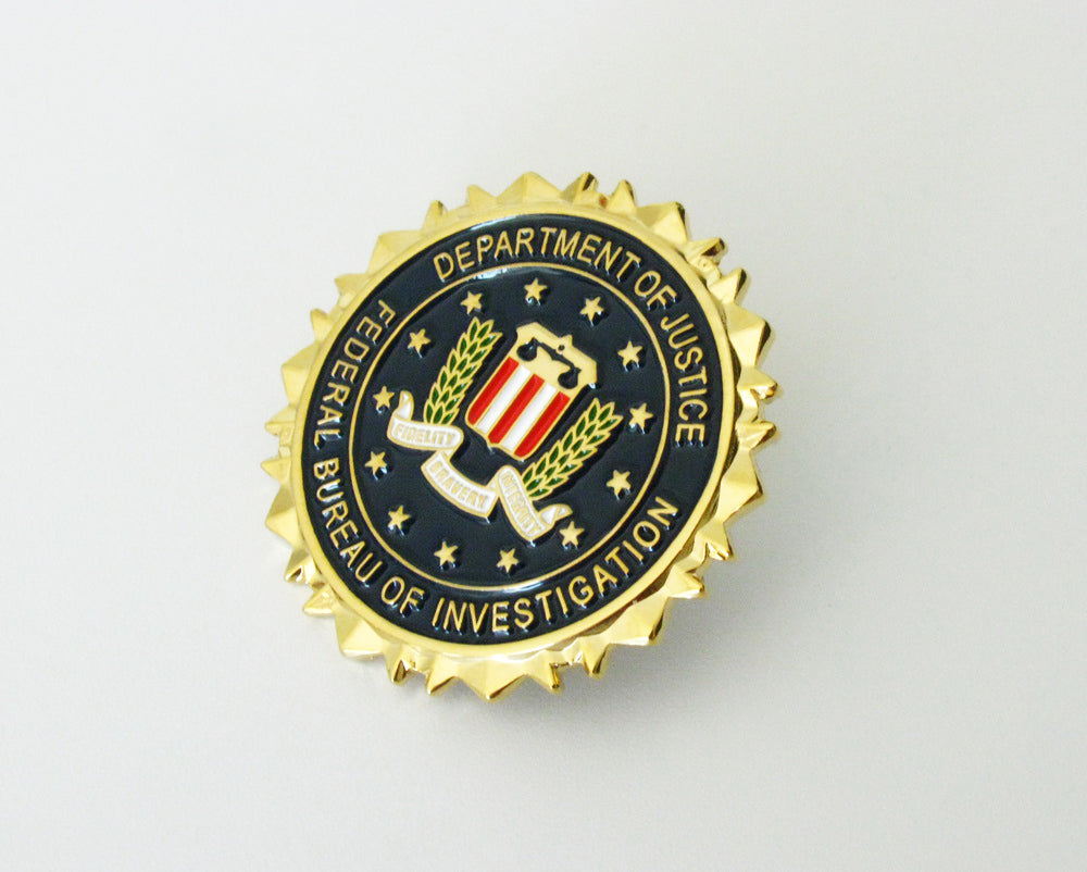 US Federal Police Badge Brooch Pin Mini Version