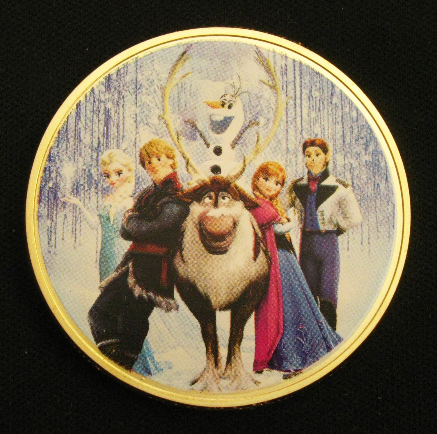 Frozen Snow Queen Whole Family Princess Elsa & Anna Olaf 24K Gold & Silver Coins
