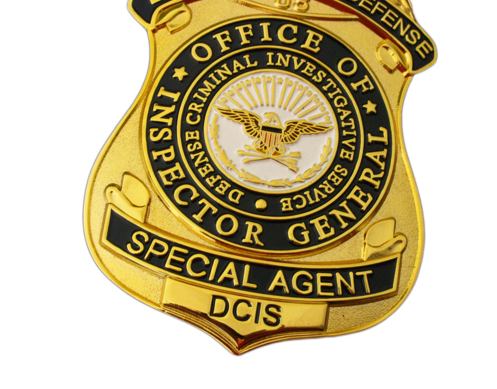 US DCIS Office of Inspector General Special Agent Badge Replica Movie Props
