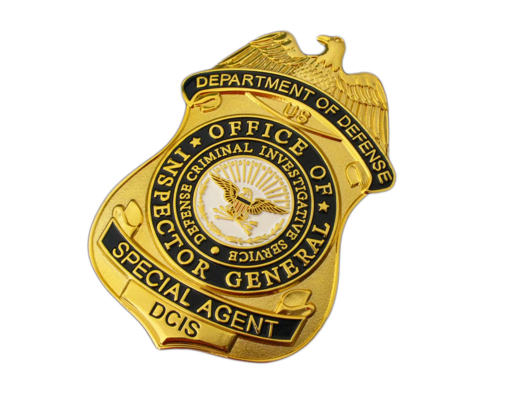 US DCIS Office of Inspector General Special Agent Badge Replica Movie Props