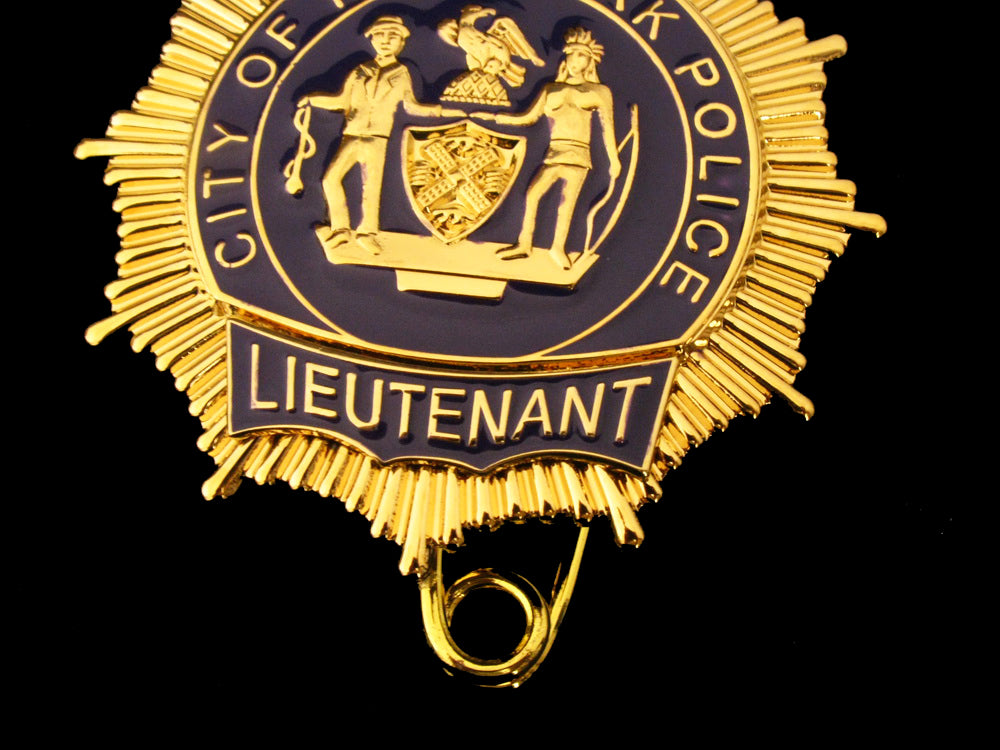 NY New York Police LIEUTENANT Badge Replica Cosplay Movie Props