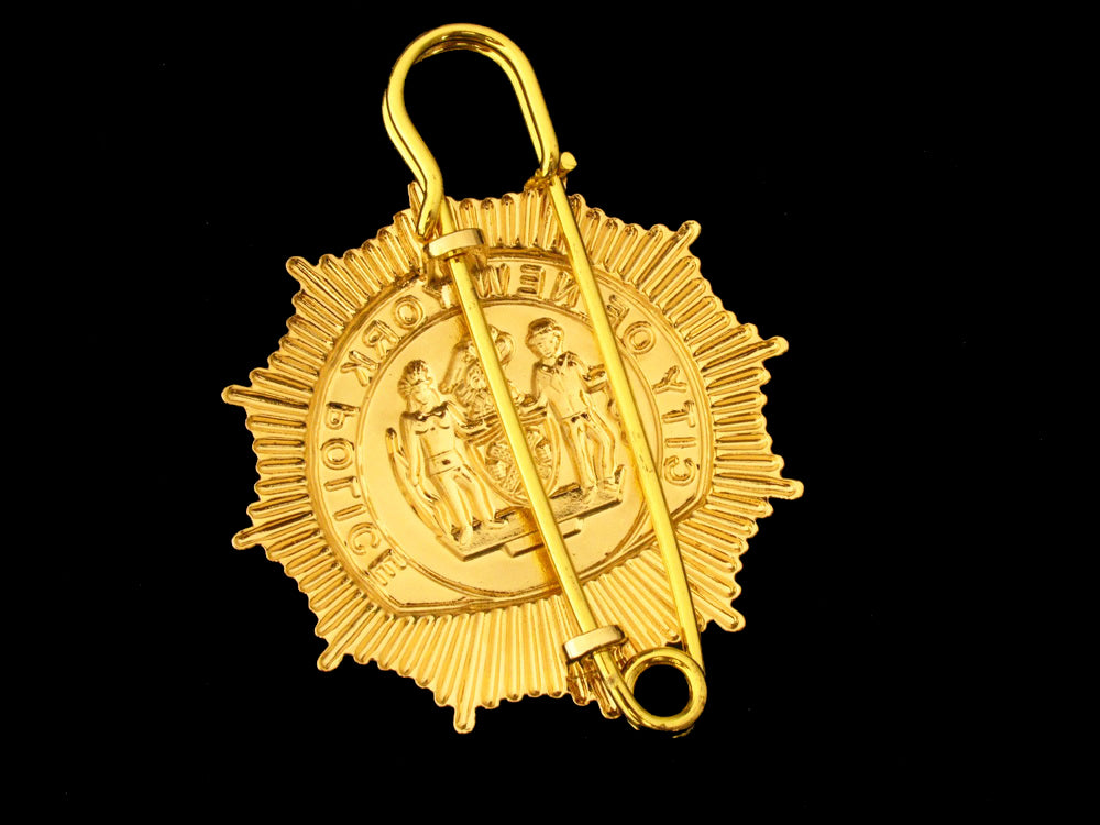 NY New York Police LIEUTENANT Badge Replica Cosplay Movie Props