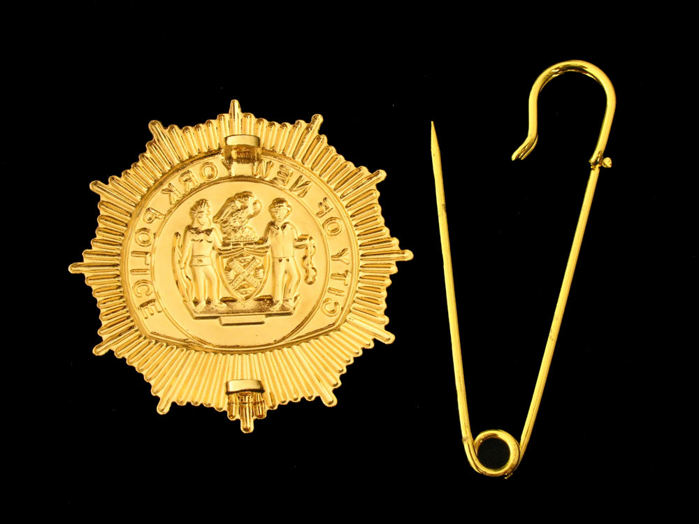 NY New York Police LIEUTENANT Badge Replica Cosplay Movie Props