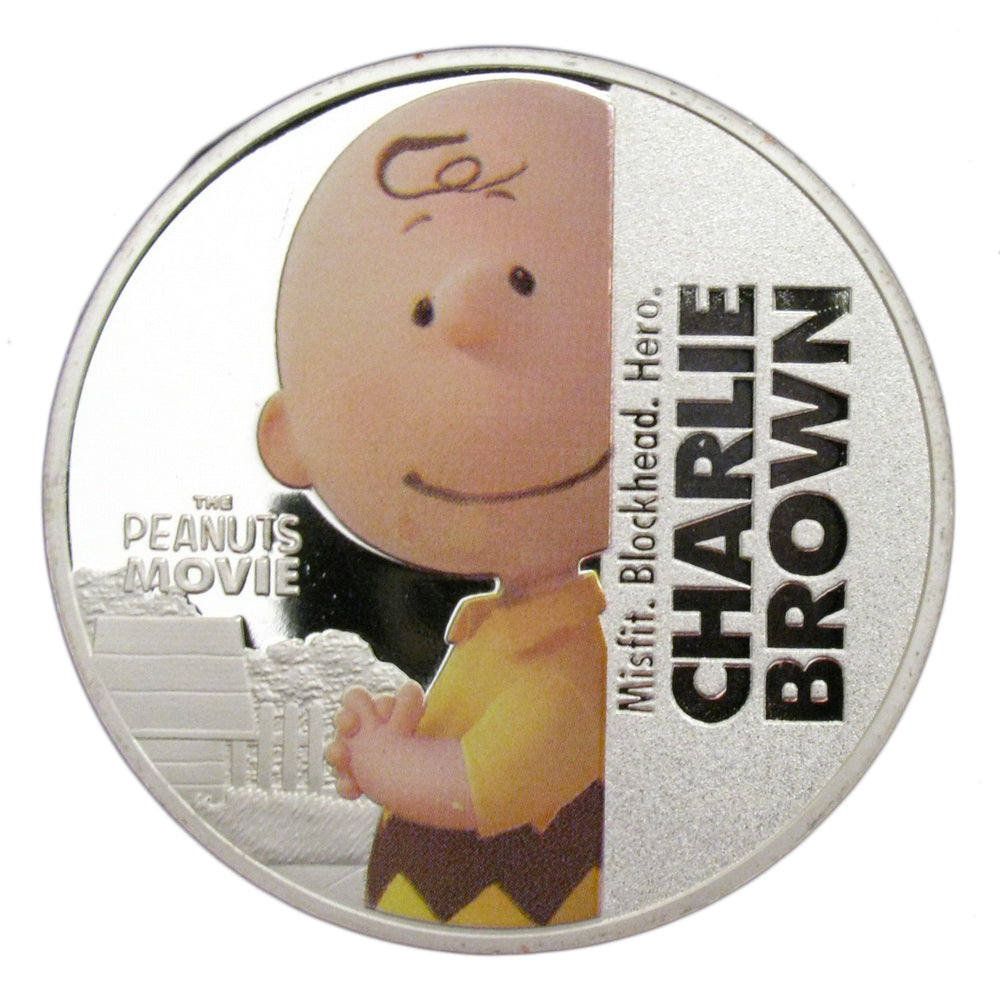 A Set of 4 Pcs Snoopy Peanuts Comics Silver Commemorative Coins