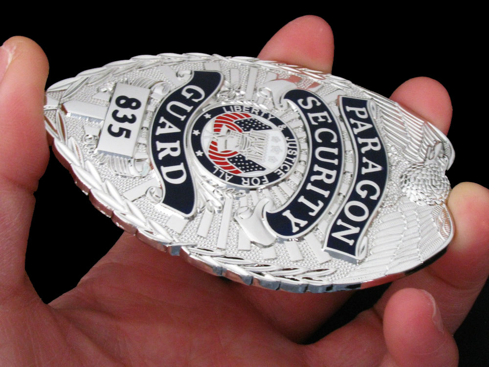 US White House Paragon Security Guard Badge Solid Copper Replica Movie Props #835