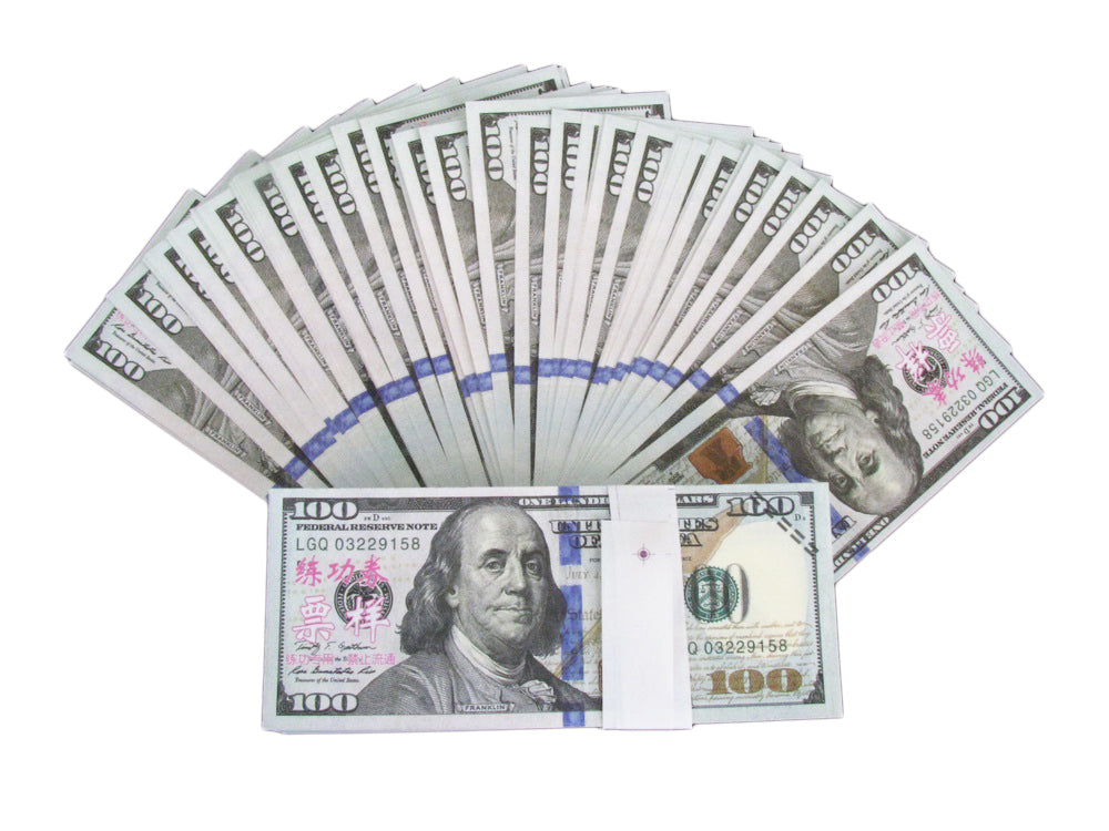 US Dollar Banknotes Paper Play Money Movie Props