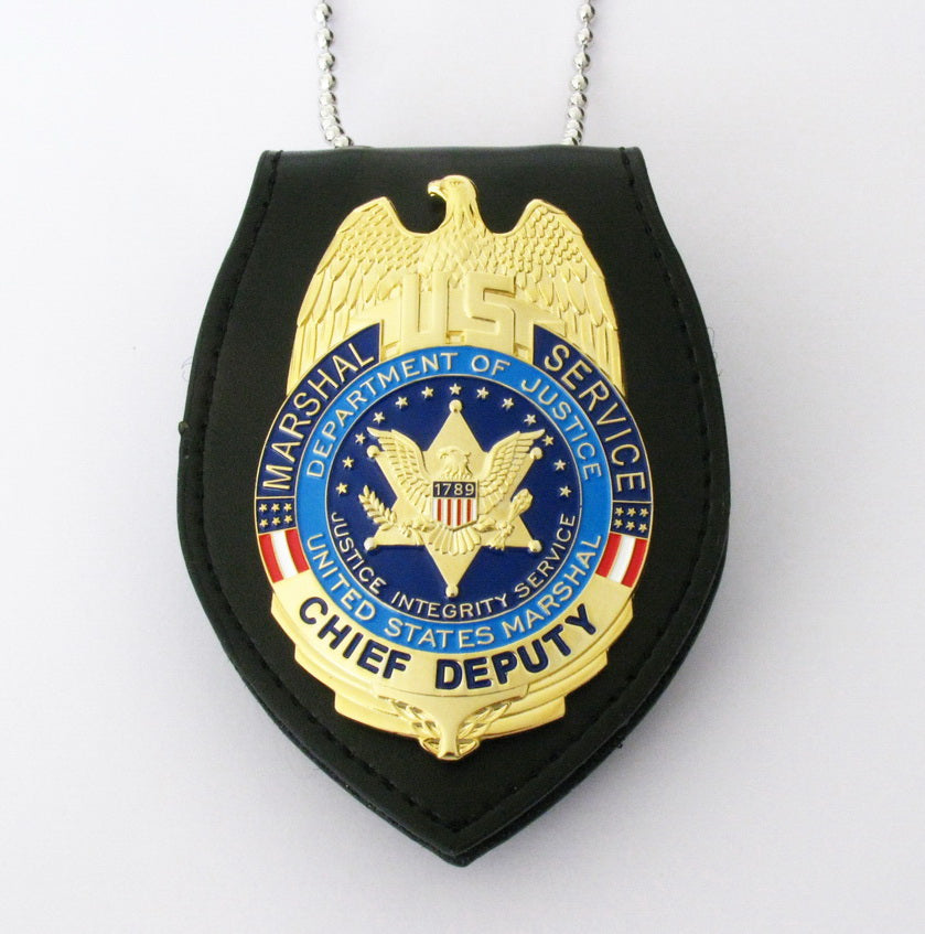 Multi-purpose Holder/ Holster/ Wallet For Multi-size Police Badges First-layer Genuine Leather