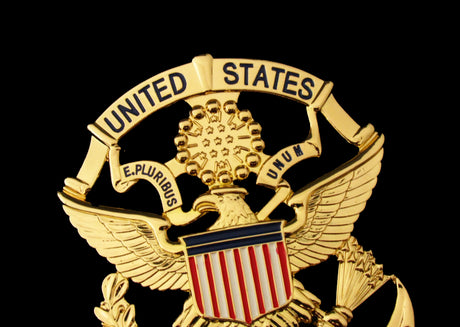 USPP US Park Police Badge Solid Copper Replica Movie Props With Number 916