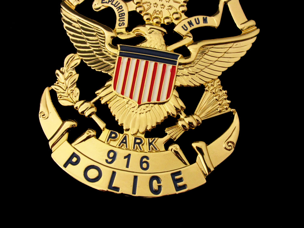 USPP US Park Police Badge Solid Copper Replica Movie Props With Number 916