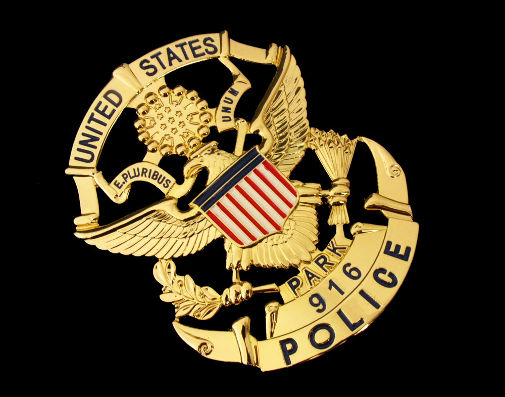 USPP US Park Police Badge Solid Copper Replica Movie Props With Number 916