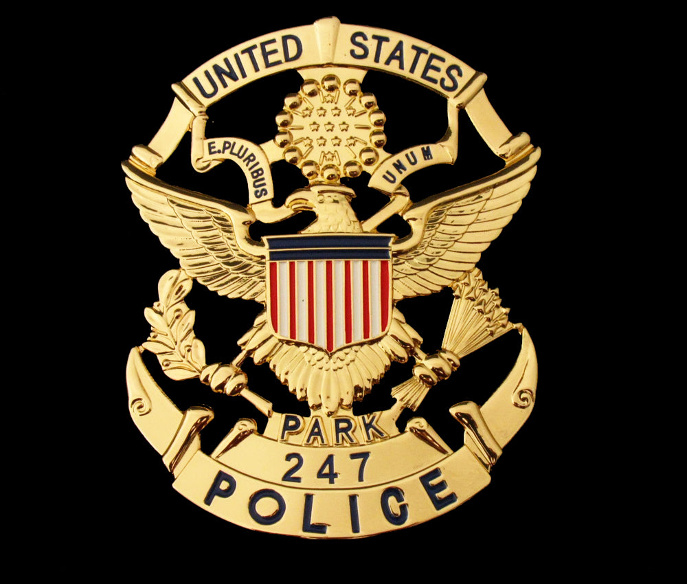 USPP United States Park Police Badge Solid Copper Replica Movie Props With Number 247
