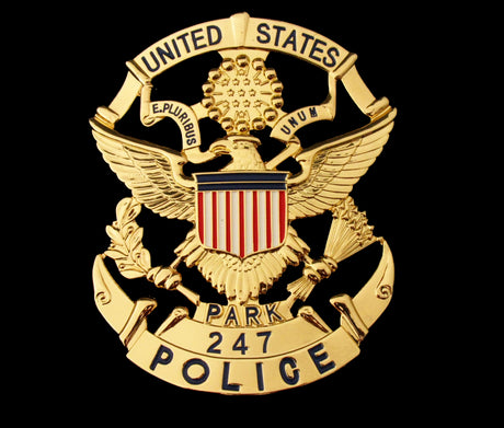 USPP United States Park Police Badge Solid Copper Replica Movie Props With Number 247