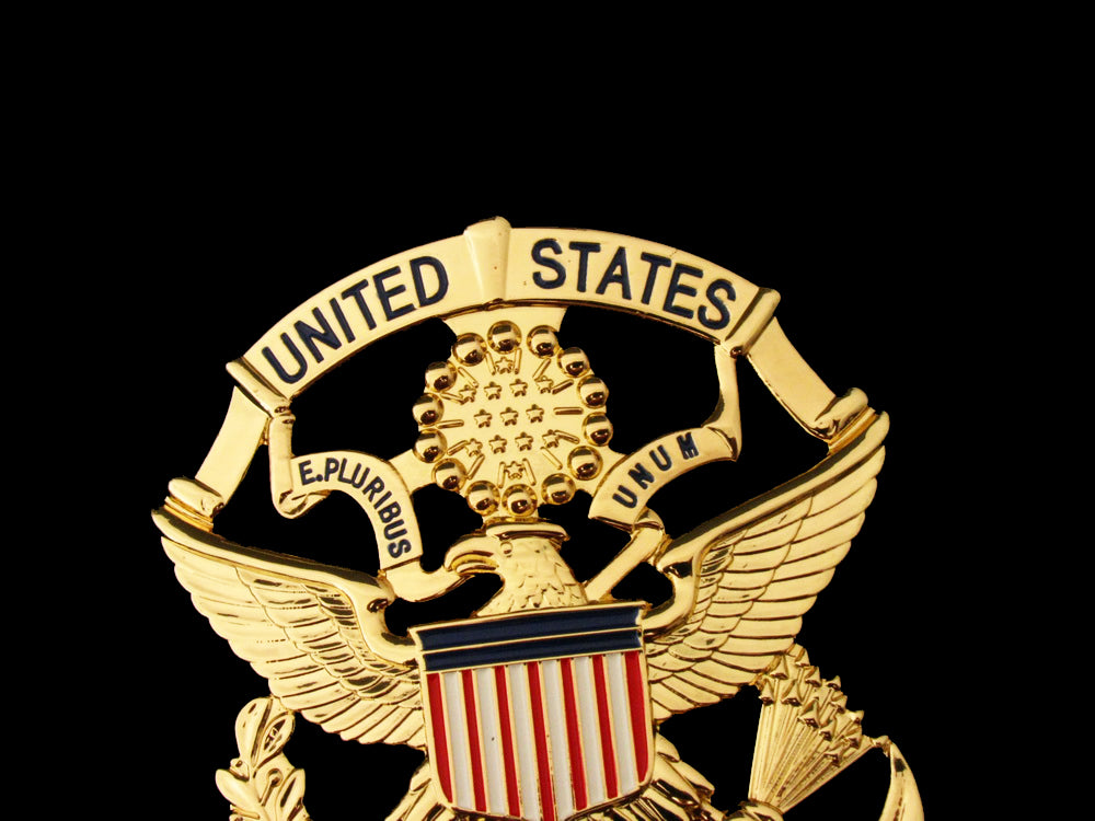 USPP United States Park Police Badge Solid Copper Replica Movie Props With Number 247