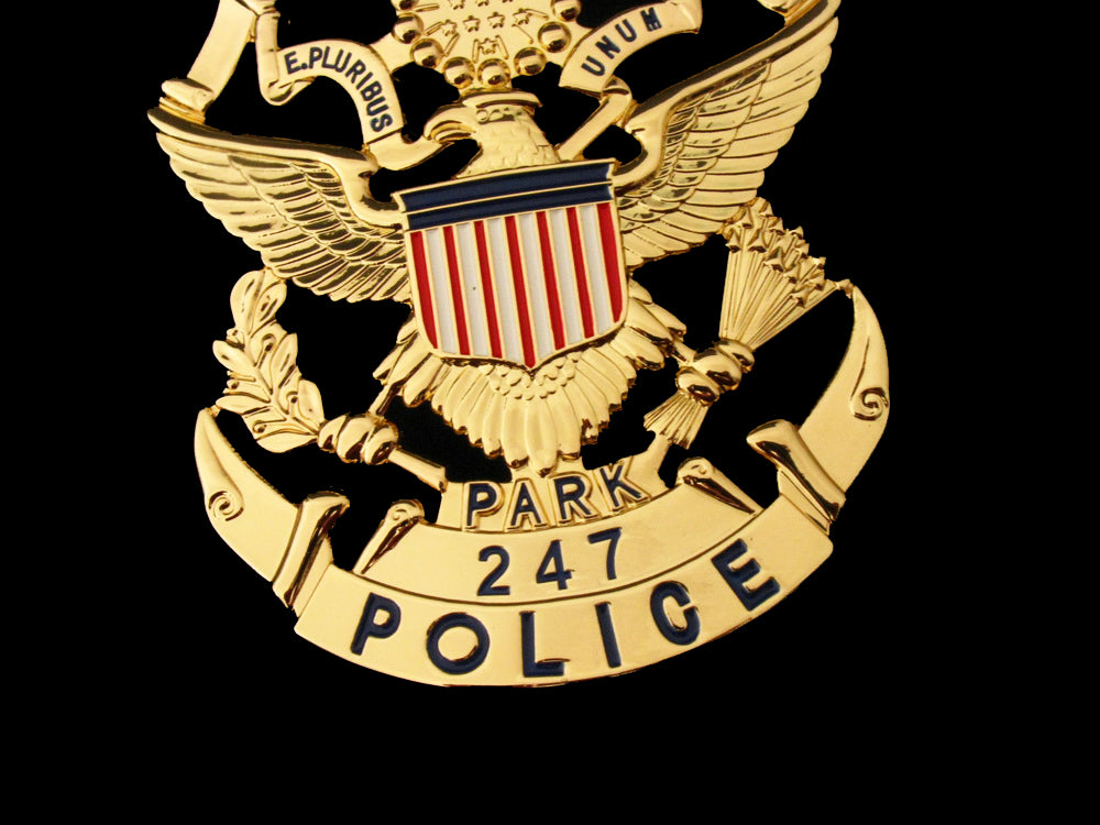 USPP United States Park Police Badge Solid Copper Replica Movie Props With Number 247