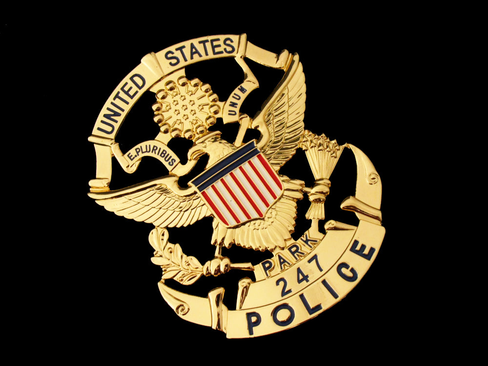 USPP United States Park Police Badge Solid Copper Replica Movie Props With Number 247