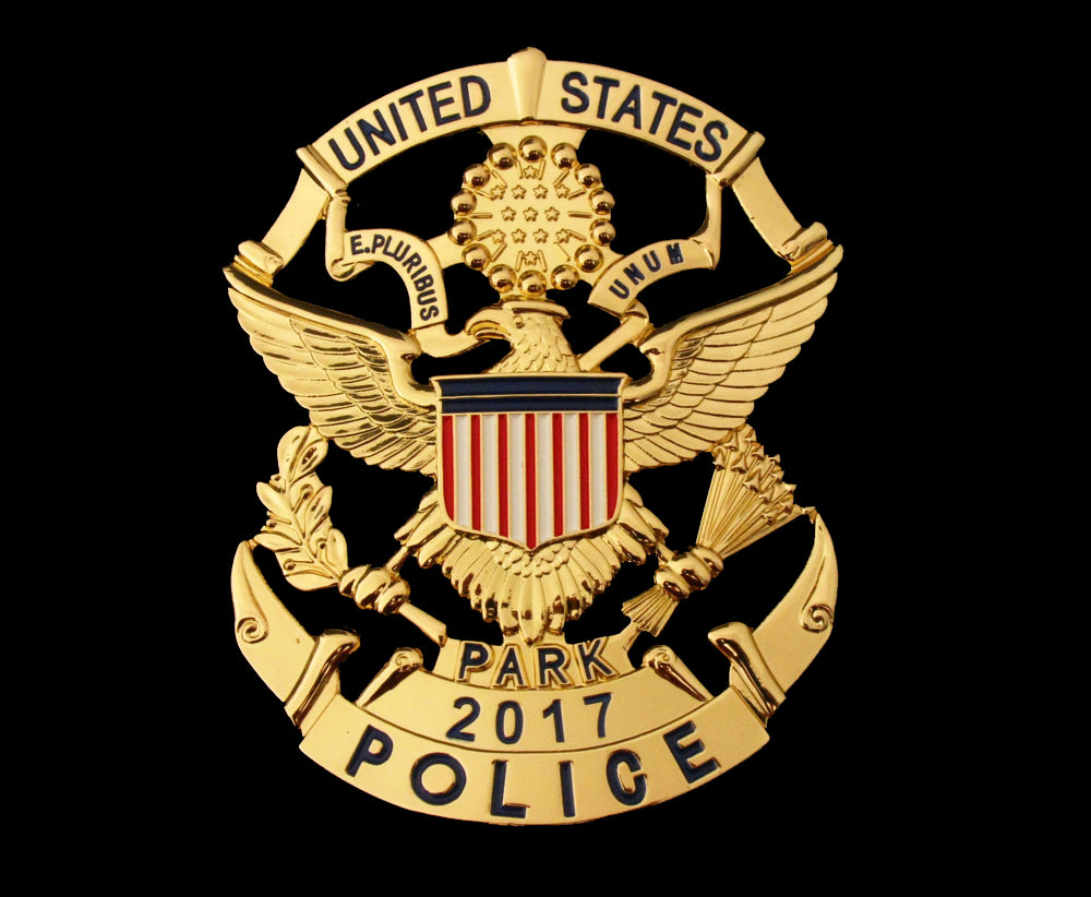 USPP United States Park Police Badge Solid Copper Replica Movie Props With Number 2017