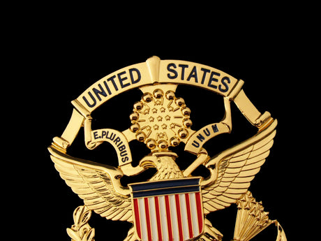 USPP United States Park Police Badge Solid Copper Replica Movie Props With Number 2017