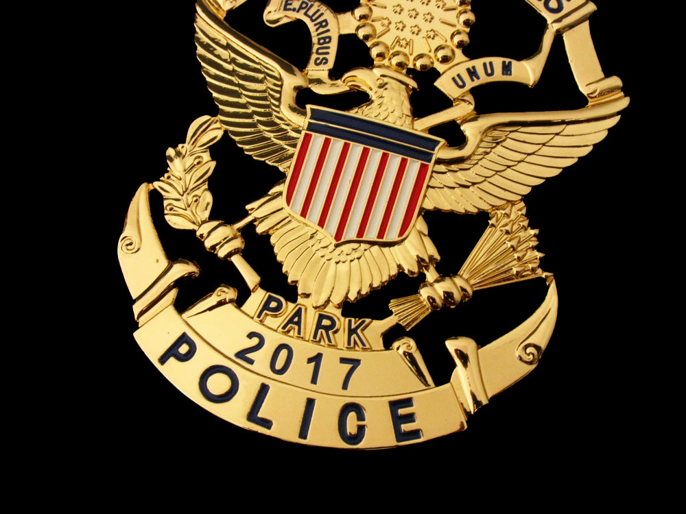 USPP United States Park Police Badge Solid Copper Replica Movie Props With Number 2017