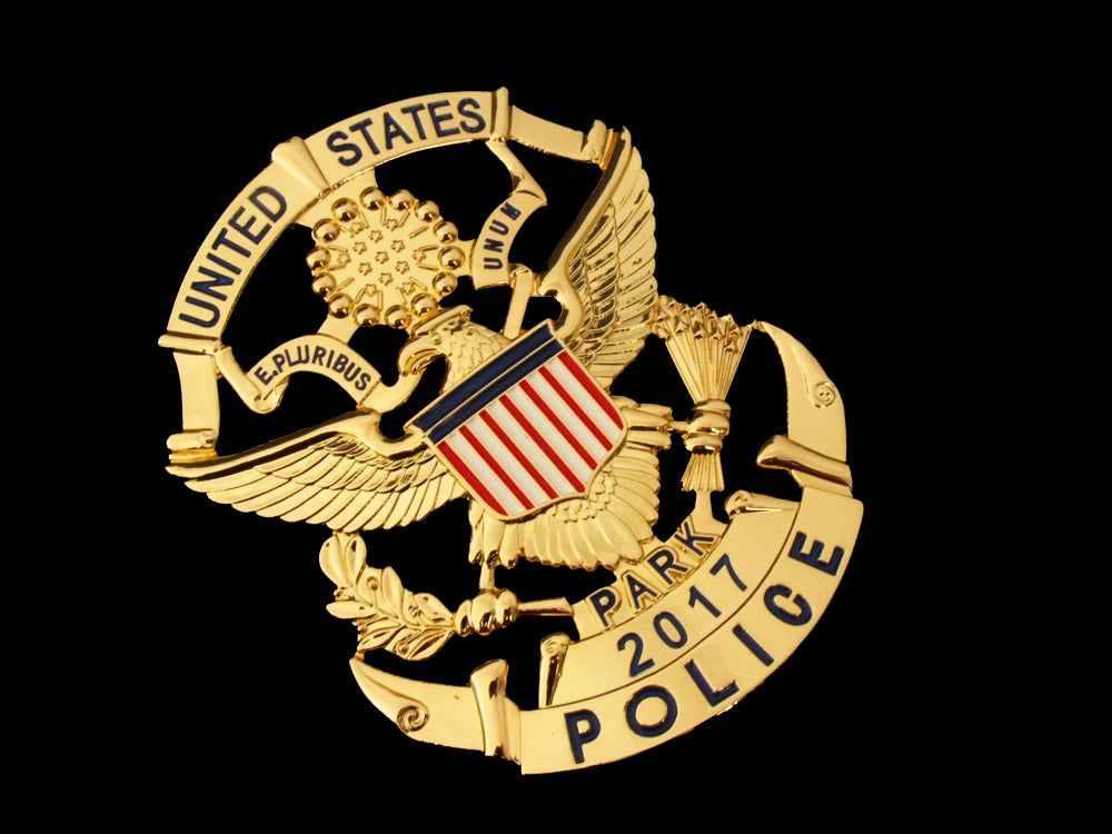 USPP United States Park Police Badge Solid Copper Replica Movie Props With Number 2017