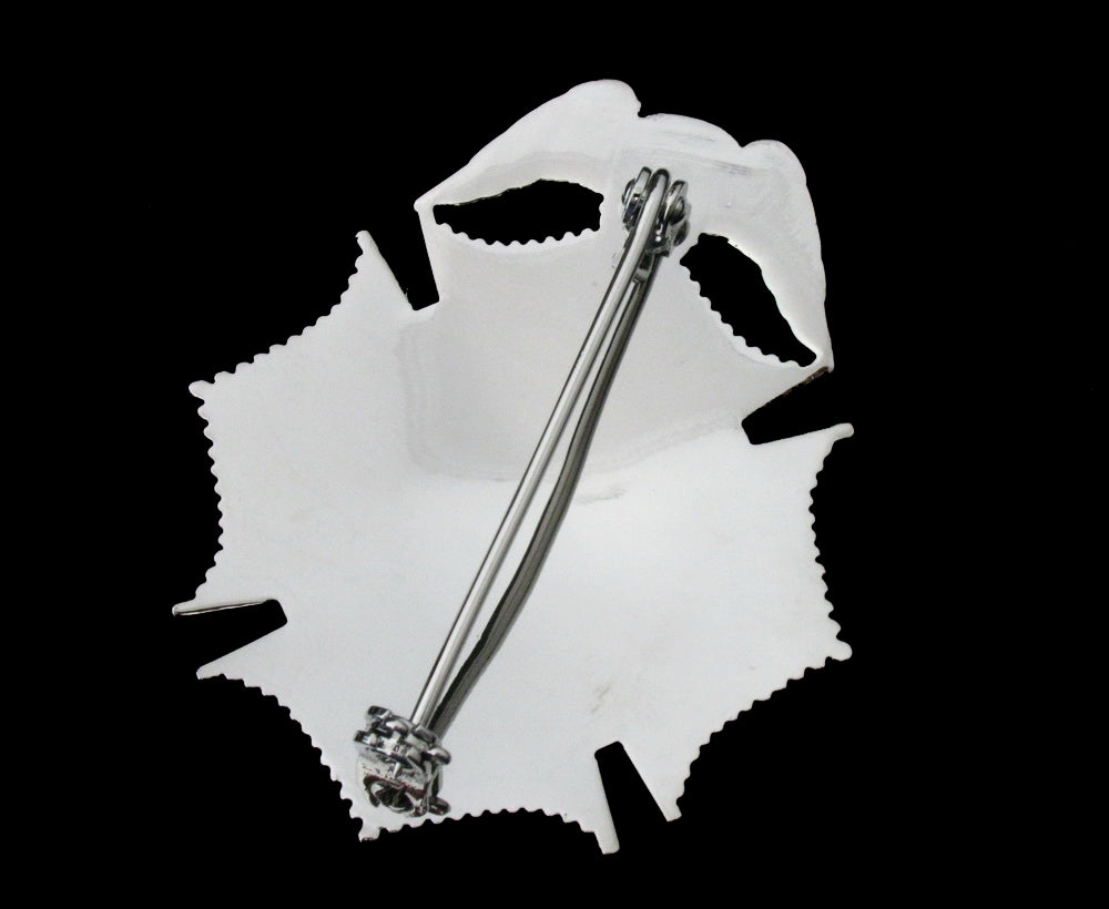 Fire Rescue Badge Solid Copper Brooch Pin Replica Movie Props