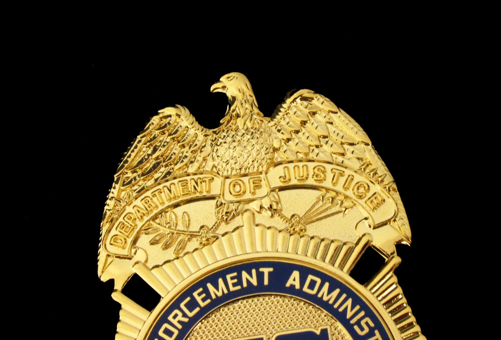 US DEA Diversion Investigator Badge Solid Copper Replica Movie Props