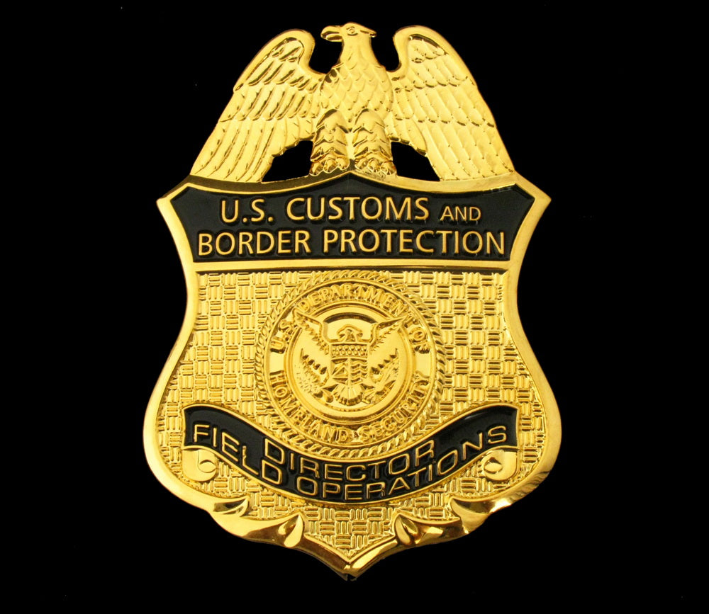 US CBP Director Field Operations Badge Solid Copper Replica Movie Props