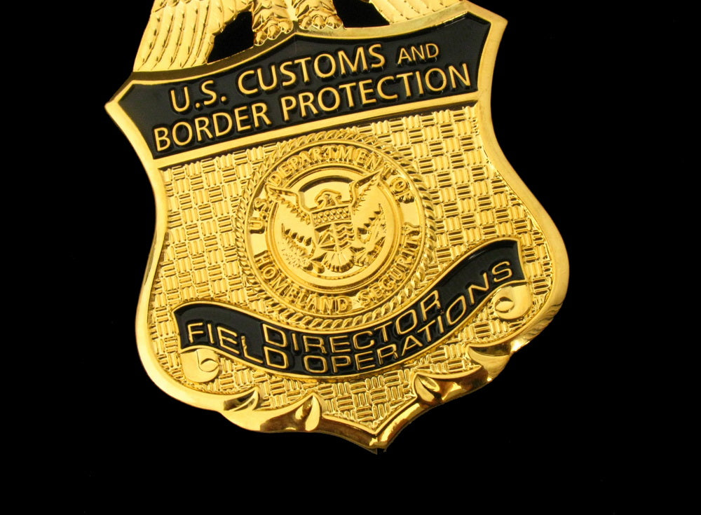 US CBP Director Field Operations Badge Solid Copper Replica Movie Props
