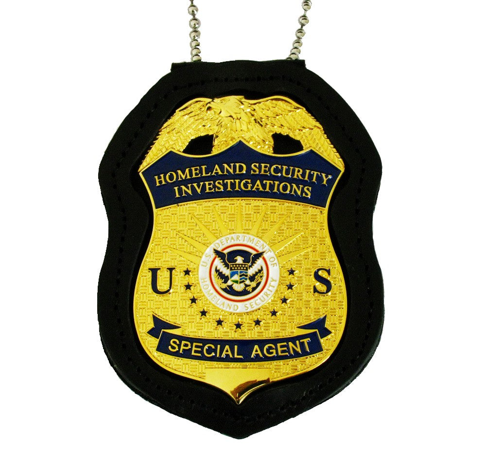 US HSI Homeland Security Investigations Special Agent Badge Solid Copper Replica Movie Props