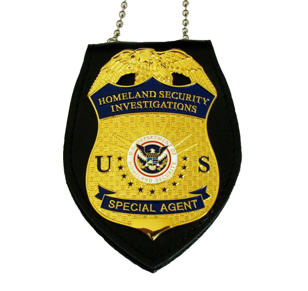 US HSI Homeland Security Investigations Special Agent Badge Solid Copper Replica Movie Props