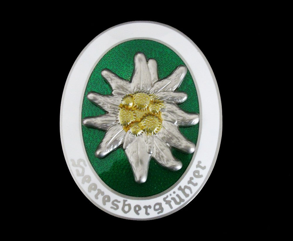 German Mountain Division Edelweiss Badge Cosplay Movie Props Replica