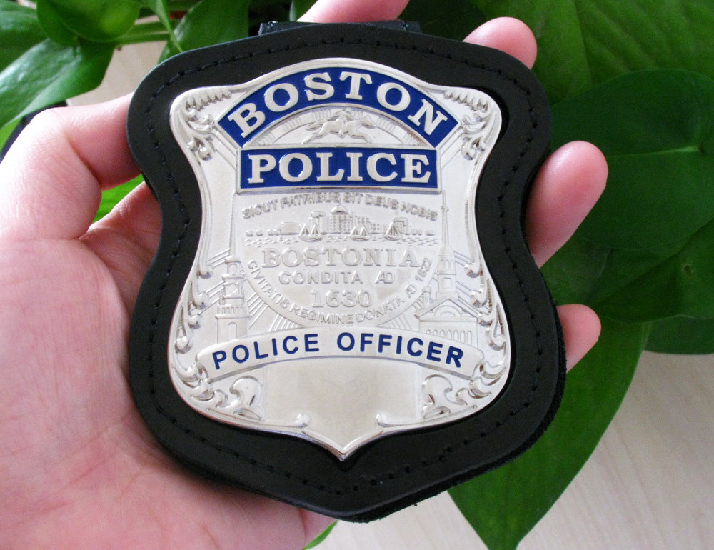 Boston Police Officer Police Badge Solid Copper Replica Movie Props