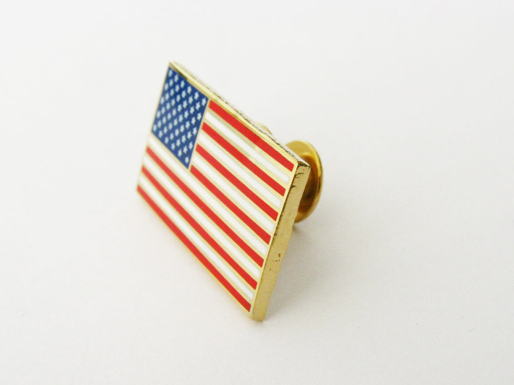 US American Flag Police Badge Brooch Pin