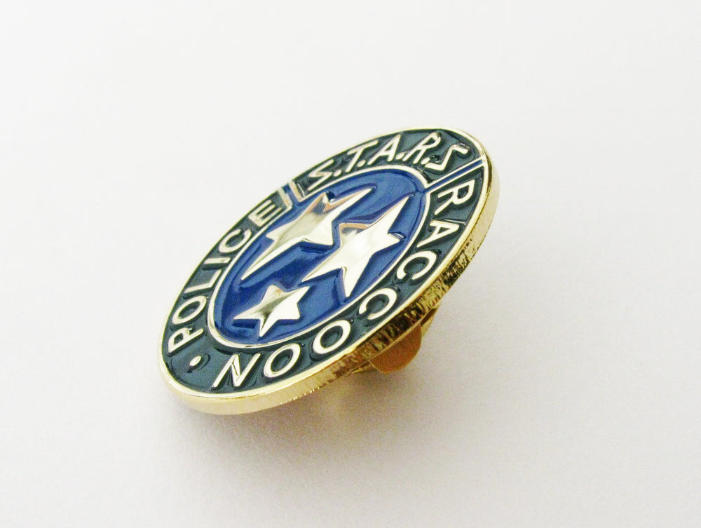 Resident Evil Stars S.T.A.R.S. Raccoon Police Badge Lapel Pin Movie Props