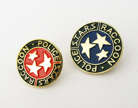Resident Evil Stars S.T.A.R.S. Raccoon Police Badge Lapel Pin Movie Props