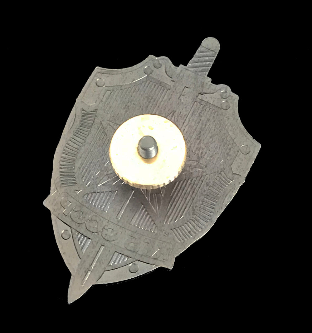 Badge bouclier et épée du KGB de l'union soviétique, réplique en cuivre massif, accessoires de film