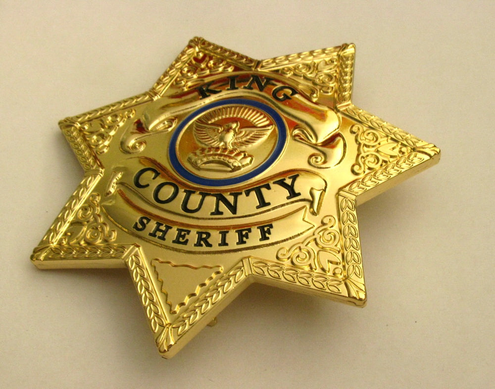 King County Sheriff Magistrate Badge Solid Copper Replica US TV Series The Walking Dead Props