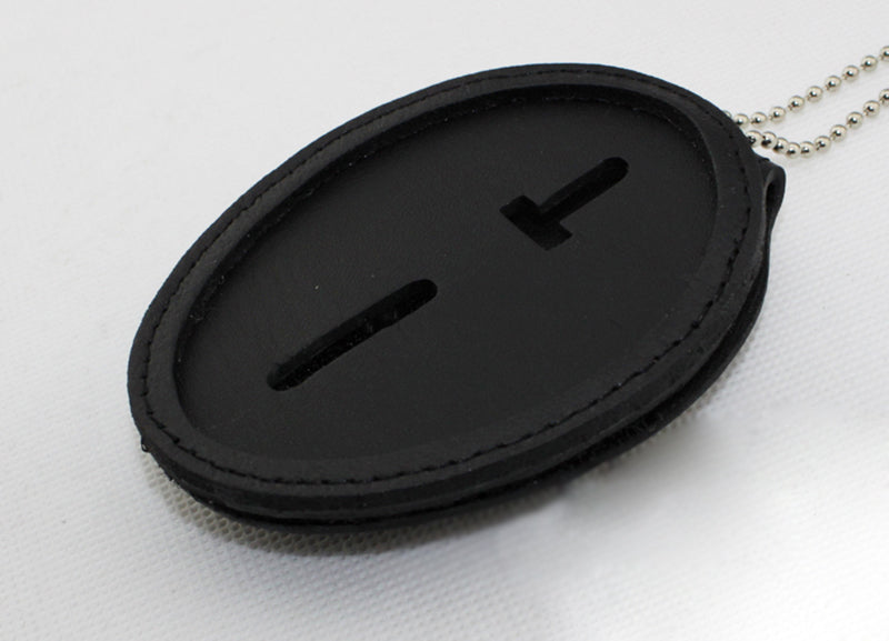 Genuine Leather Oval Holder/ Holster/ Wallet For LAPD Los Angeles Police Badges