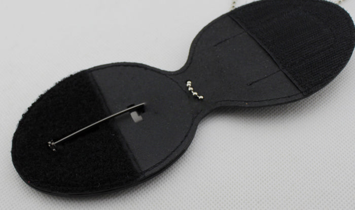 Genuine Leather Oval Holder/ Holster/ Wallet For LAPD Los Angeles Police Badges