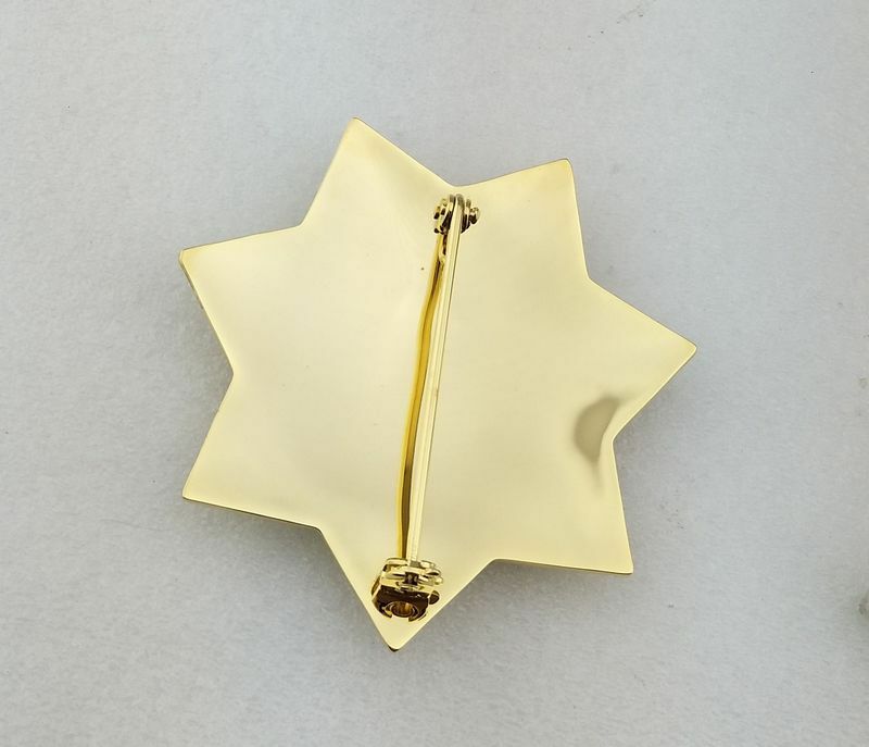 Menlo Park Police Badge Solid Copper Replica Movie Props