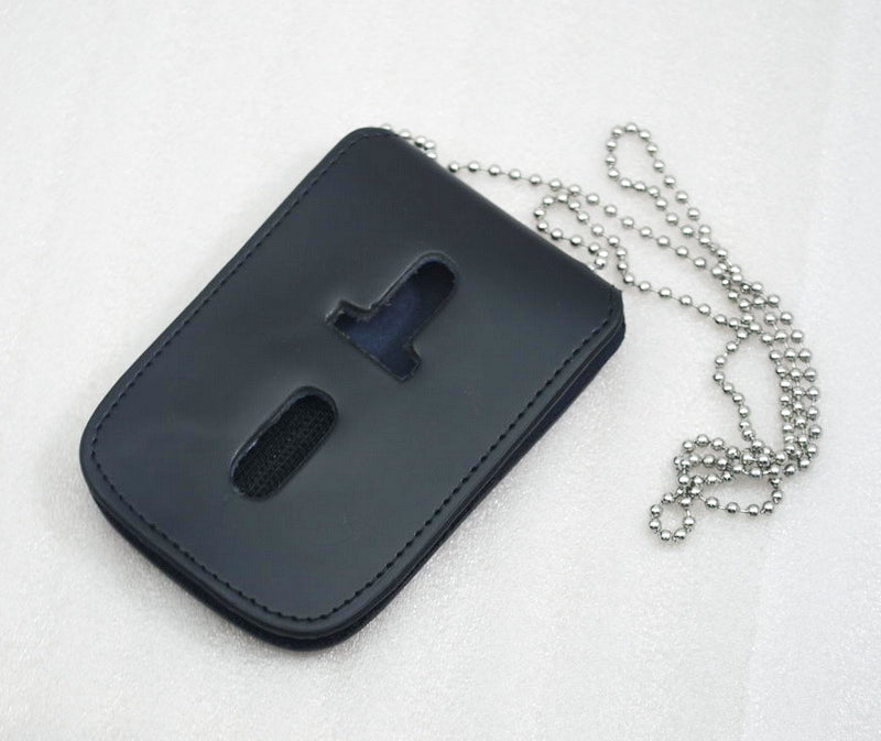 Multi-purpose Leather Holder/ Holster/ Wallet For Multi-size Police Badges & ID Card