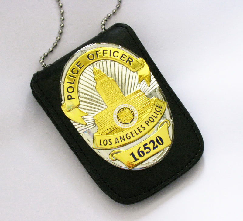 Multi-purpose Leather Holder/ Holster/ Wallet For Multi-size Police Badges & ID Card