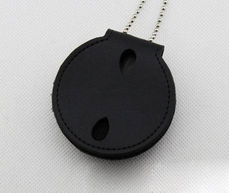 Genuine Leather Holder/ Holster/ Wallet For Multi-size Round or Star Police Badges