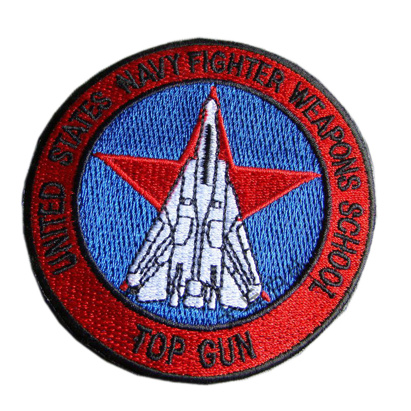 US Navy Fighter Weapons School Top Gun Embroidery Armband Iron On Patch