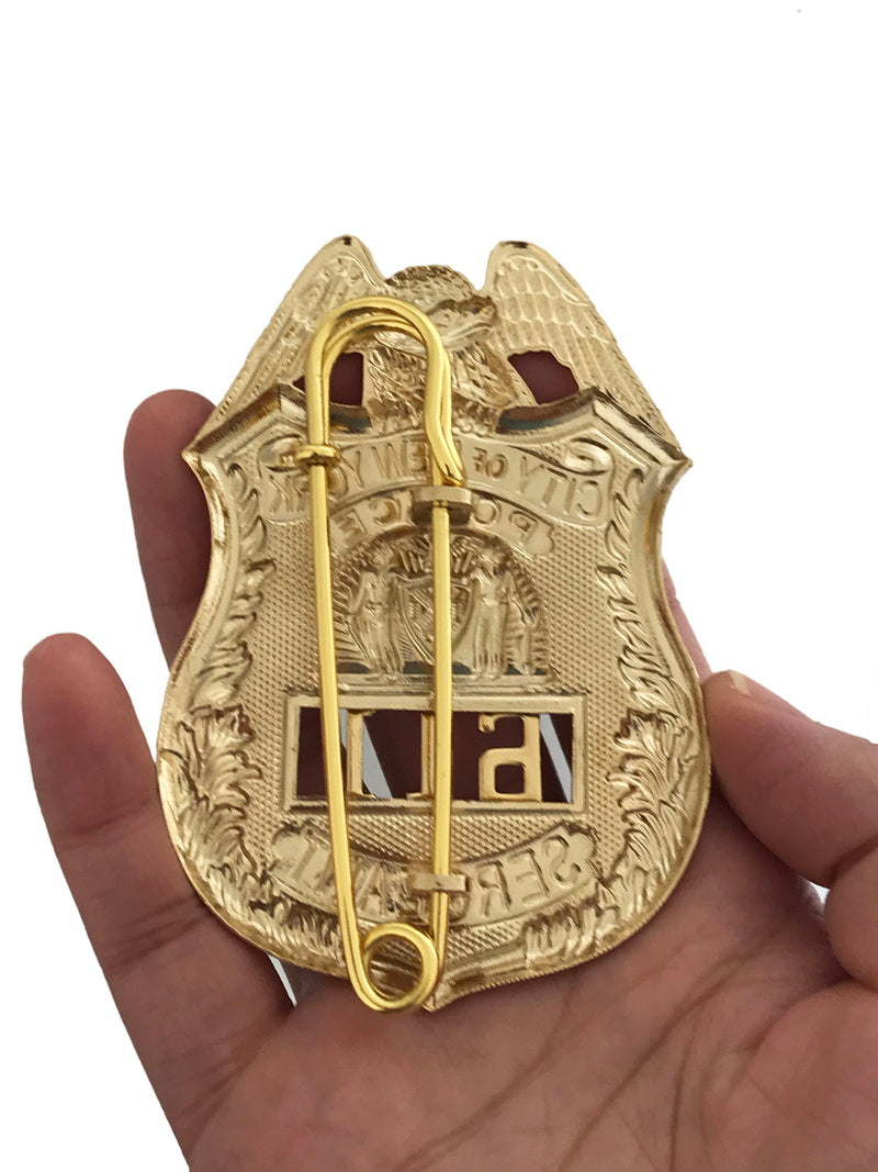 NYPD New York Police Sergeant Badge Replica Movie Props With No.611