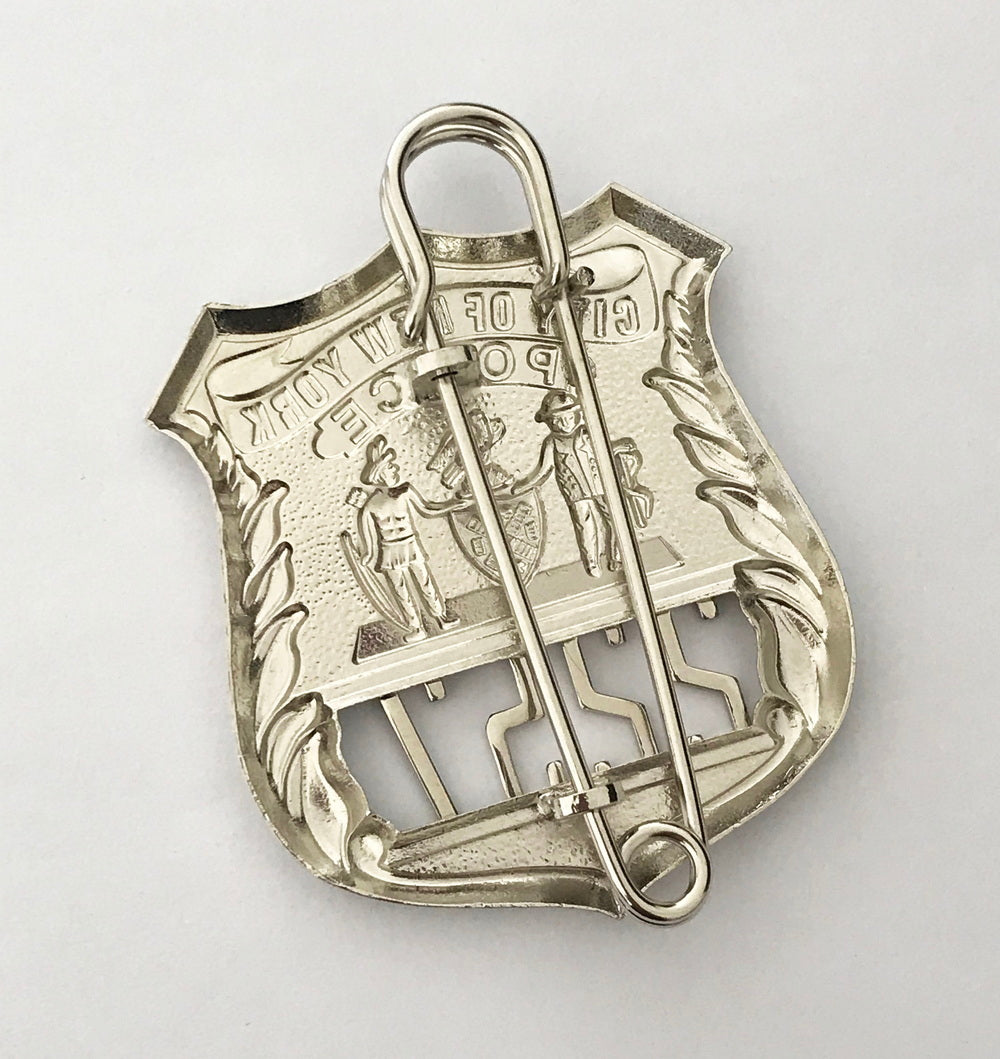 NYPD New York Police Officer Badge Solid Copper Replica Movie Props With No.2257